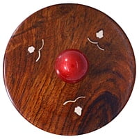 3 Inch Wooden Bowl with Cap