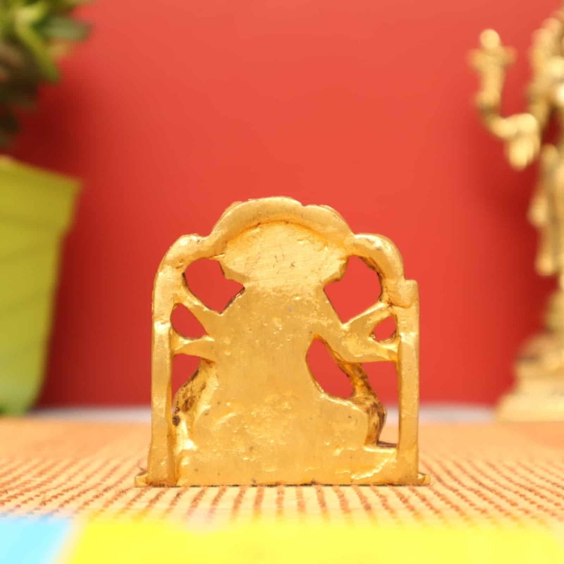 The Holy Saint Dattatreya In Brass - 2.5 inch Height
