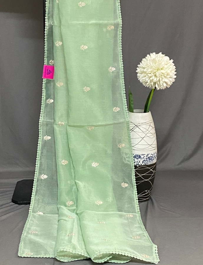 Keerthi - Kota Tissue Saree in Aari Work SWS85 Keerthi - Kota Tissue Saree in Aari Work SWS85