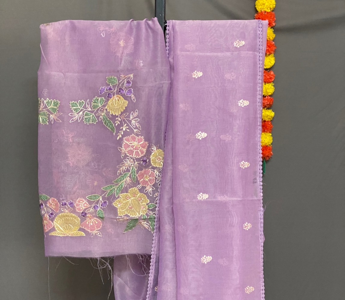 Keerthi - Kota Tissue Saree in Aari Work SWS85 Keerthi - Kota Tissue Saree in Aari Work SWS85