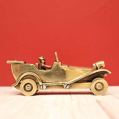 Vintage Car in Brass