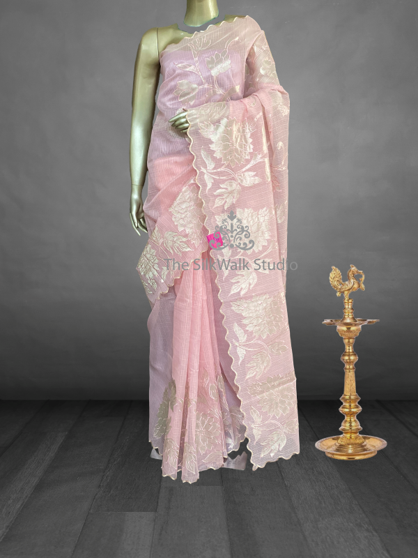 Priety - The Kota Saree in Applique Work SWS78 Priety - The Kota Saree in Applique Work SWS78