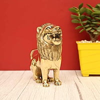 Brass Sitting Lion