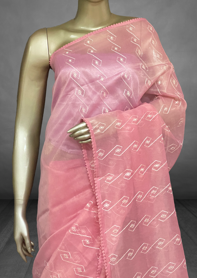 Keerthi - The Kota Tissue Saree in Lace Border SWS76 Keerthi - The Kota Tissue Saree in Lace Border SWS76