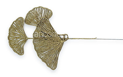 Ginkgo Glitter leaf on Stick Ginkgo Glitter leaf on Stick