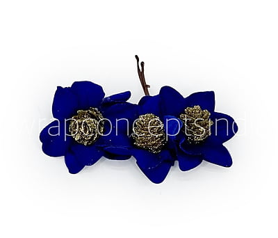 Egyptian Blue Flowers with Glitter Pine Egyptian Blue Flowers with Glitter Pine