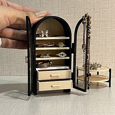 Handcrafted miniature cabinet by The Miniature Co. Handcrafted miniature cabinet by The Miniature Co.