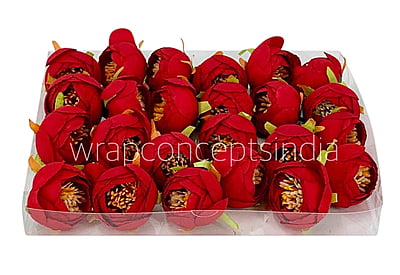 Peony Medium -Red