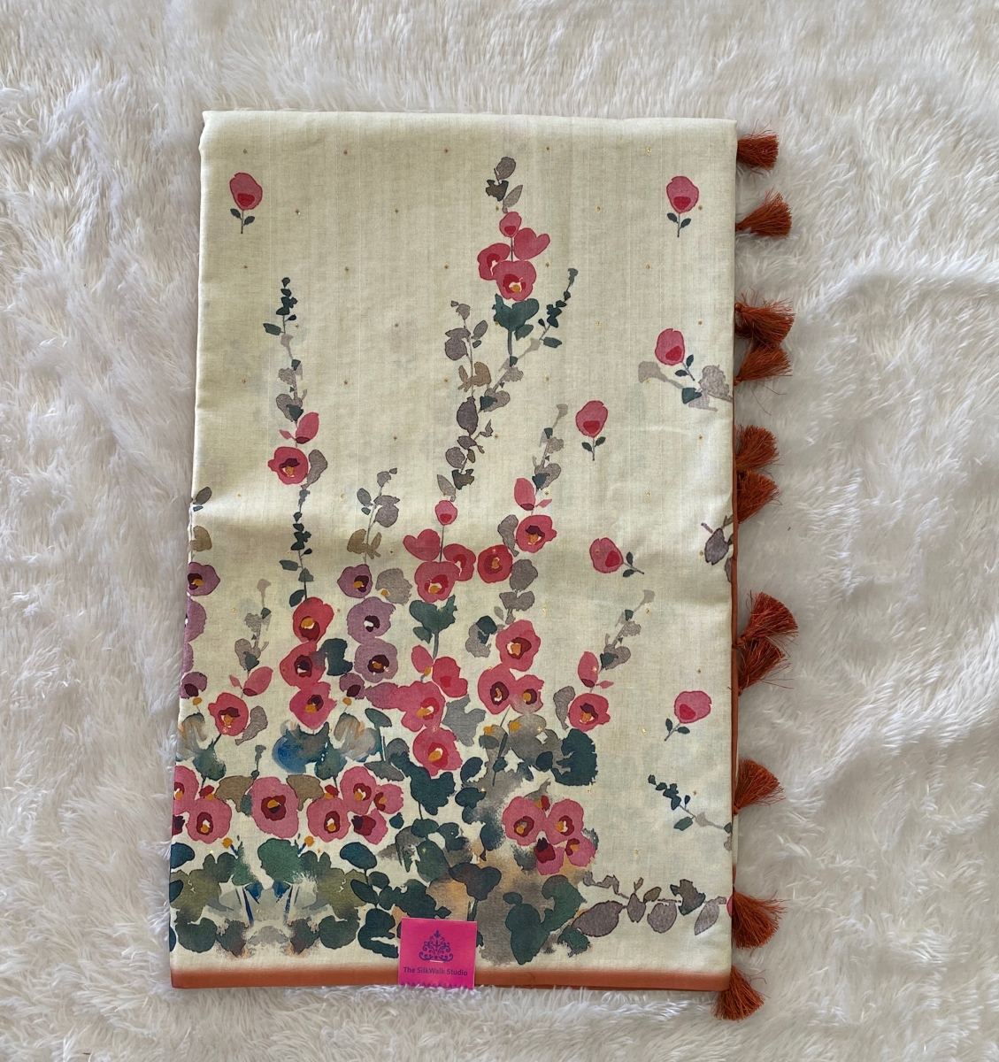 Apsara – Digital Floral Printed Semi Tussar Sarees SWS91 Apsara – Digital Floral Printed Semi Tussar Sarees SWS91