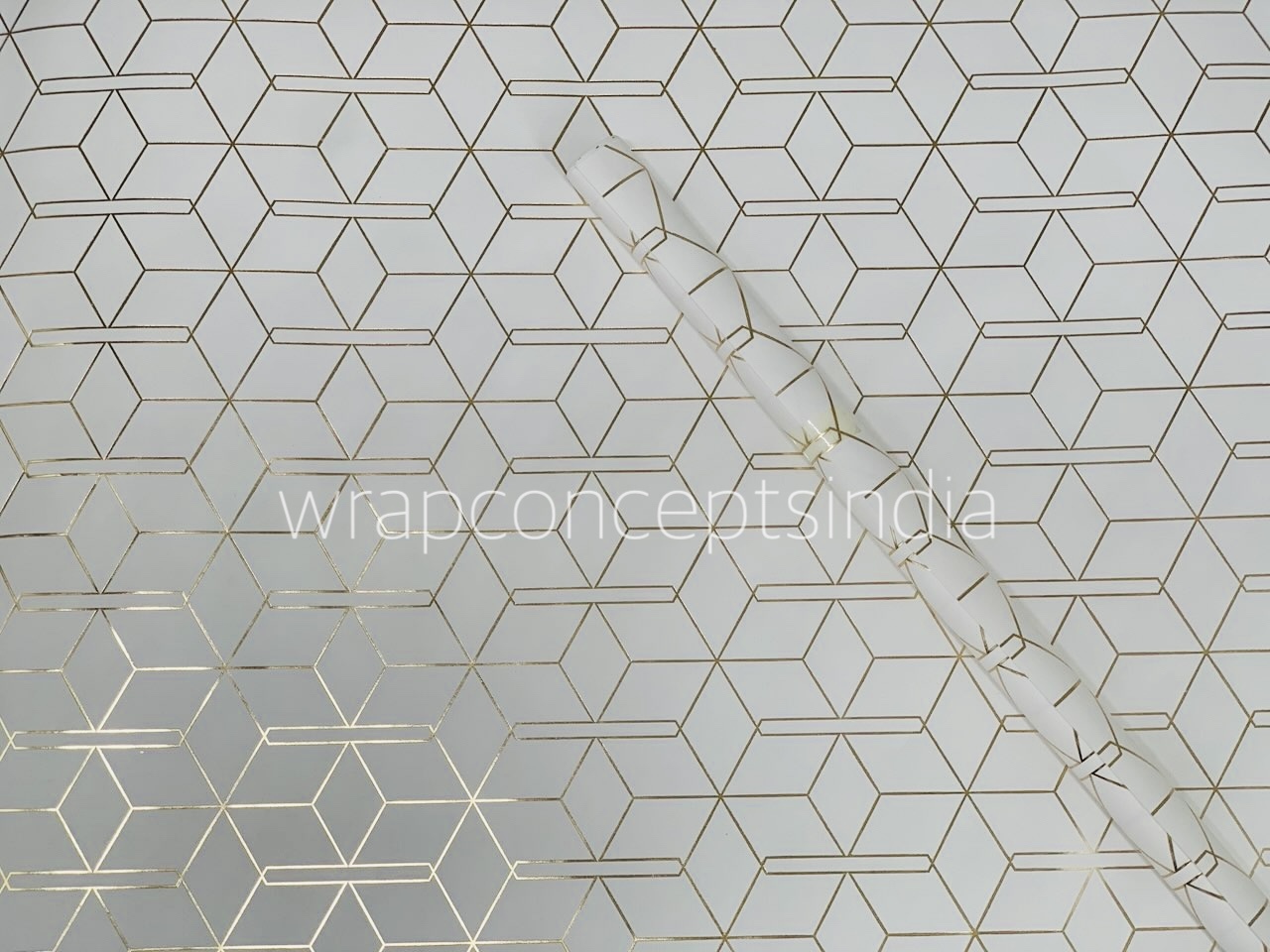 Gold Foil Geometric Gift Wrap Gold Foil Geometric Gift Wrap