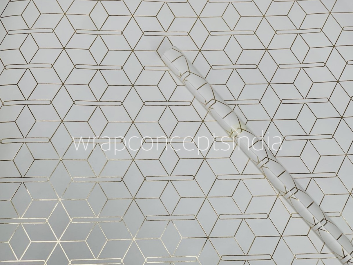 Gold Foil Geometric Gift Wrap Gold Foil Geometric Gift Wrap