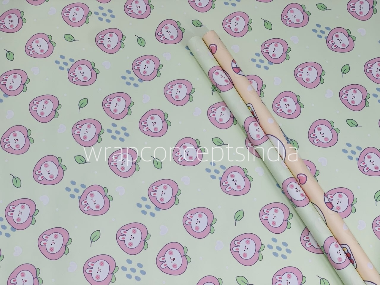 Cute Bunny Gift Wrap Set (Set of 2 Sheets)
