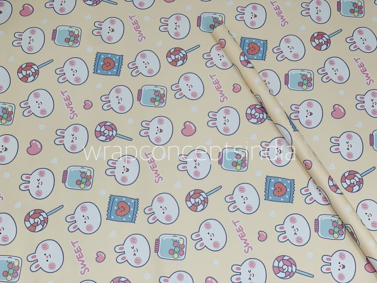 Cute Bunny Gift Wrap Set (Set of 2 Sheets)
