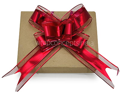 Organza & Metallic Pull Bows - 50mm