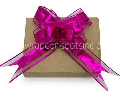 Organza & Metallic Pull Bows - 50mm