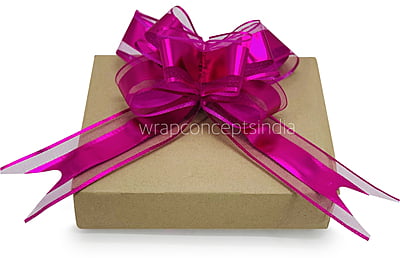 Organza & Metallic Pull Bows - 50mm