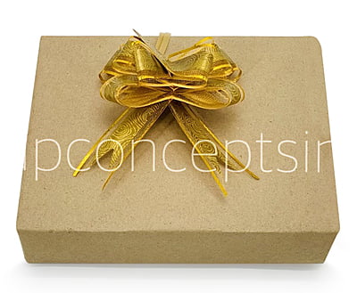 Print & Gold Pull Bows - 30mm Print & Gold Pull Bows - 30mm