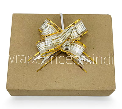Print & Gold Pull Bows - 30mm Print & Gold Pull Bows - 30mm