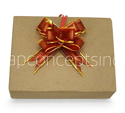 Print & Gold Pull Bows - 30mm Print & Gold Pull Bows - 30mm