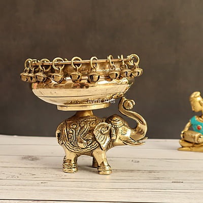 Elephant Urli 6.5 Inch Height