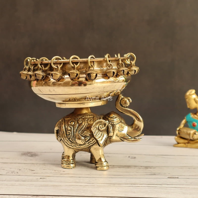 Elephant Urli 6.5 Inch Height