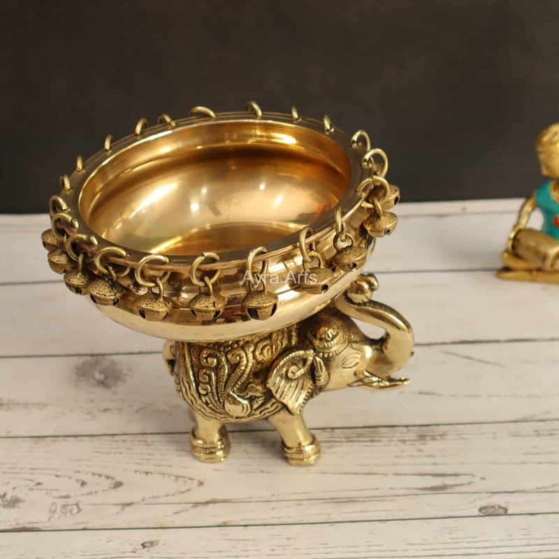 Elephant Urli 6.5 Inch Height