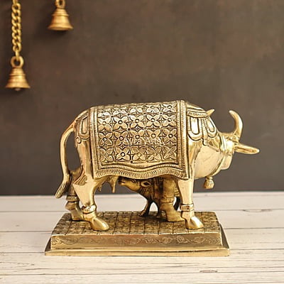Brass Cow And Calf Brass Cow And Calf