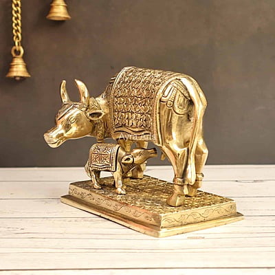 Brass Cow And Calf Brass Cow And Calf