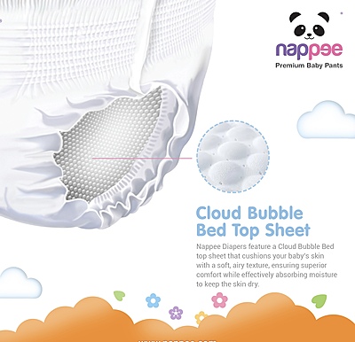 Nappee - Premium Baby Diaper - Medium - 56 Pcs (Pant type /Pull-ups Type) Nappee - Premium Baby Diaper - Medium - 56 Pcs (Pant type /Pull-ups Type)