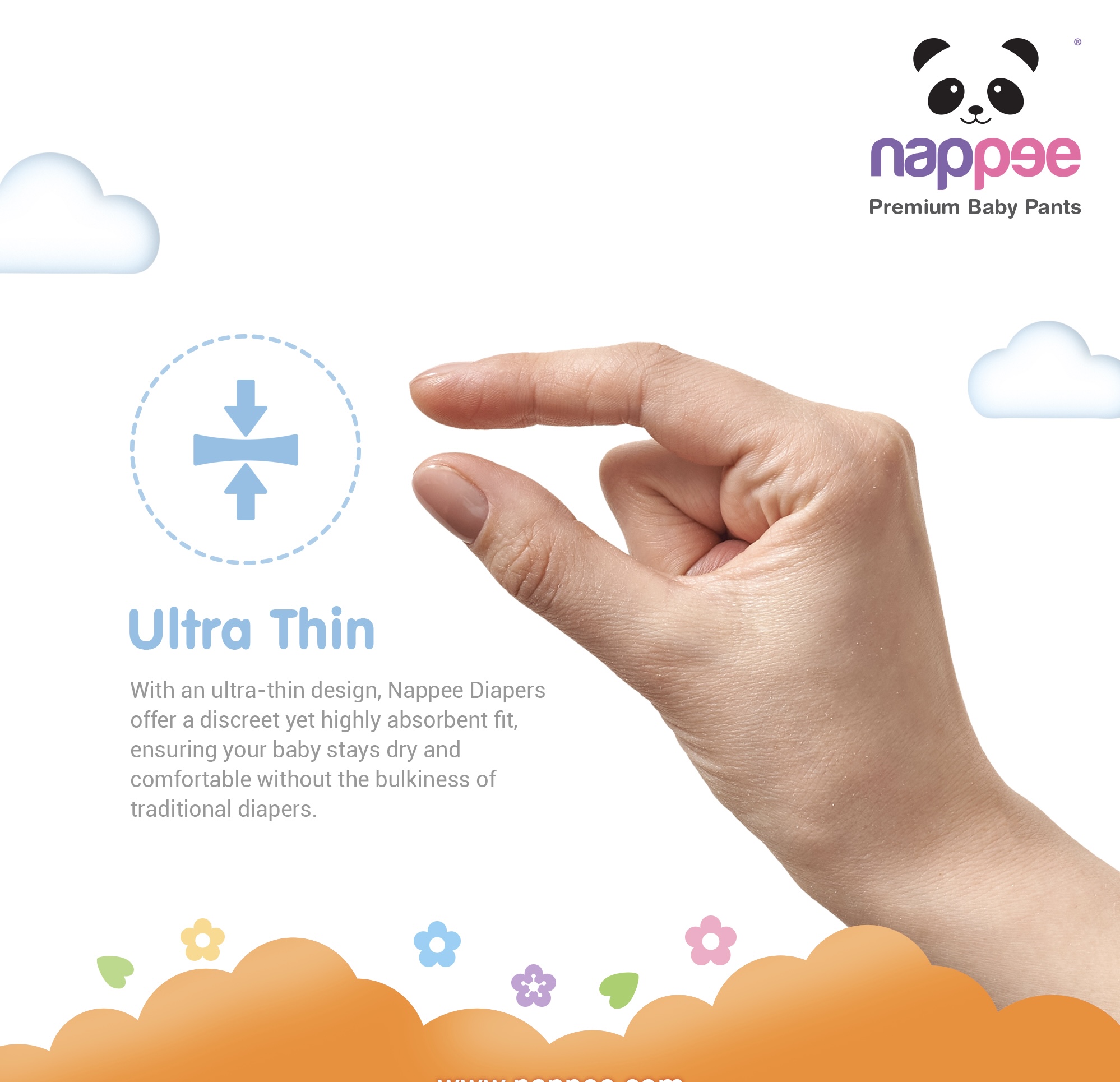 Nappee - Premium Baby Diaper - Extra Large - 48pcs (Pant Type / Pull-ups Type) Nappee - Premium Baby Diaper - Extra Large - 48pcs (Pant Type / Pull-ups Type)