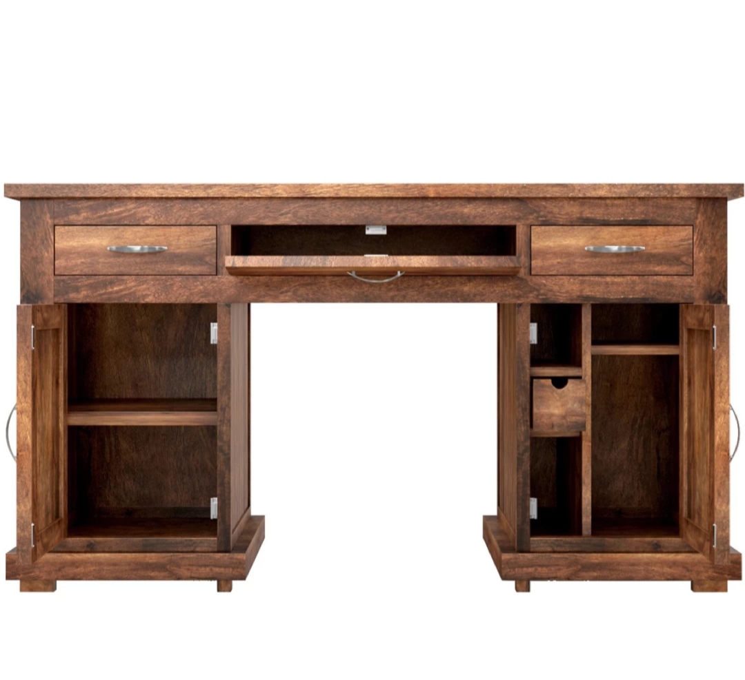Solid Wood Study Table in Provisional Teak Finish Solid Wood Study Table in Provisional Teak Finish