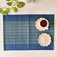 Madur Blue Base Table Mat (Set of 6) Madur Blue Base Table Mat (Set of 6)