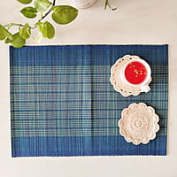 Madur Blue Base Table Mat (Set of 6) Madur Blue Base Table Mat (Set of 6)