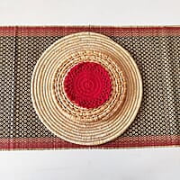 Madur Black Honey Comb Runner