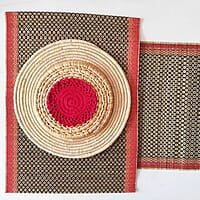 Madur Black Honey Comb Runner