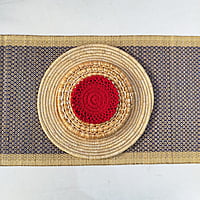 Madur Blue Honey Comb Runner Madur Blue Honey Comb Runner