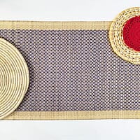 Madur Blue & Natural Runner Madur Blue & Natural Runner