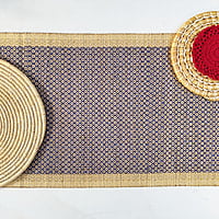 Madur Blue Honey Comb Runner Madur Blue Honey Comb Runner