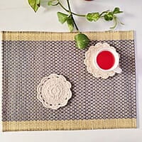 Madur Blue Honey Comb Table Mat (Set of 6) Madur Blue Honey Comb Table Mat (Set of 6)