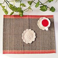 Black Honey Comb Table Mat (Set of 6) Black Honey Comb Table Mat (Set of 6)