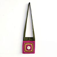 Crochet Granny Square Sling Bag