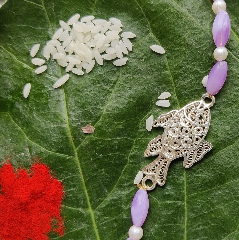 Silver Fish Rakhi Silver Fish Rakhi