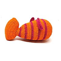 Crochet Stripe Rattle Fish