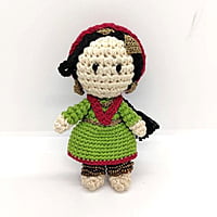 Crochet Kashmiri Miniature Doll Crochet Kashmiri Miniature Doll