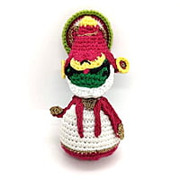 Crochet Kathakali Miniature Doll Crochet Kathakali Miniature Doll