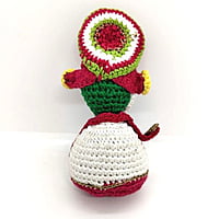 Crochet Kathakali Miniature Doll Crochet Kathakali Miniature Doll