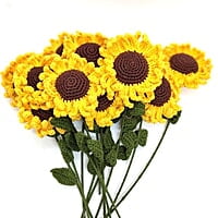 Crochet Sunflower (Bunch of 6) Crochet Sunflower (Bunch of 6)