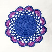 Crochet Double Colour Trivet