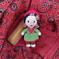 Crochet Kashmiri Miniature Doll Crochet Kashmiri Miniature Doll