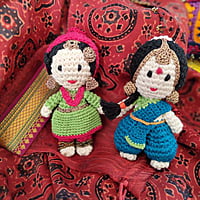Crochet Kashmiri Miniature Doll Crochet Kashmiri Miniature Doll